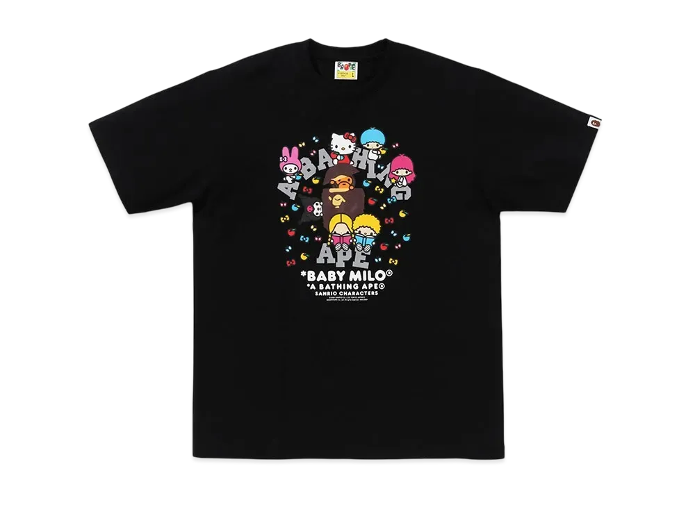 A BATHING APE Ginza Baby Milo x Sanrio Characters Tee #2 "Black"