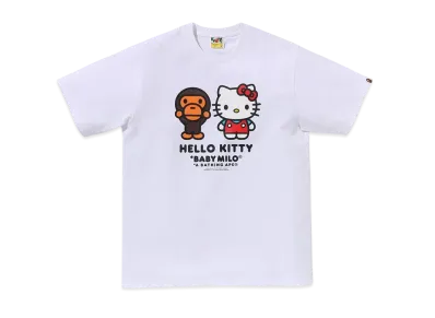 A BATHING APE Baby Milo x Hello Kitty Tee Kids "White"