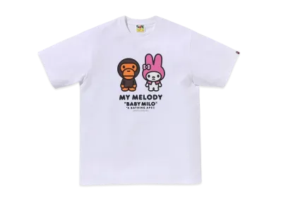 A BATHING APE Baby Milo x My Melod Tee Mens "White"