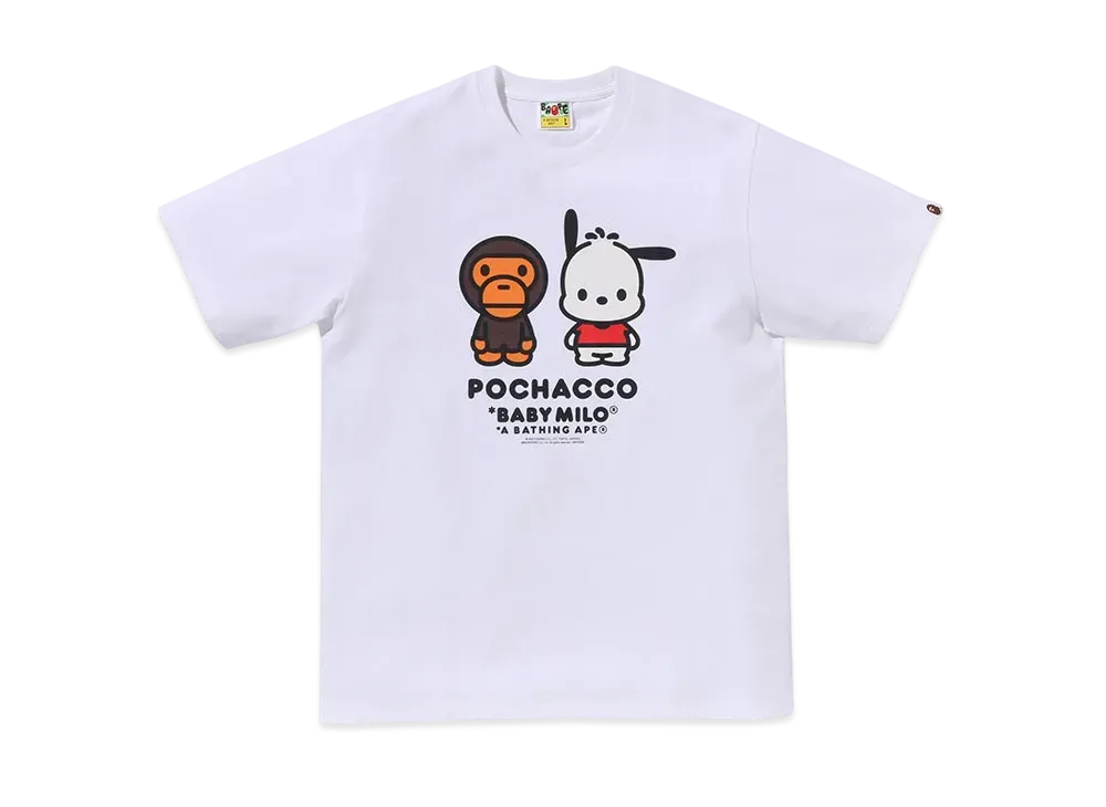 A BATHING APE Baby Milo x Pochacco Tee Mens "White"