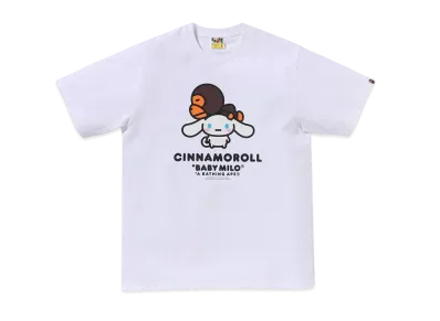 A BATHING APE Baby Milo x Cinnamoroll Tee Ladies "White"