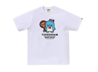 A BATHING APE Baby Milo x Tuxedosam Tee "White"