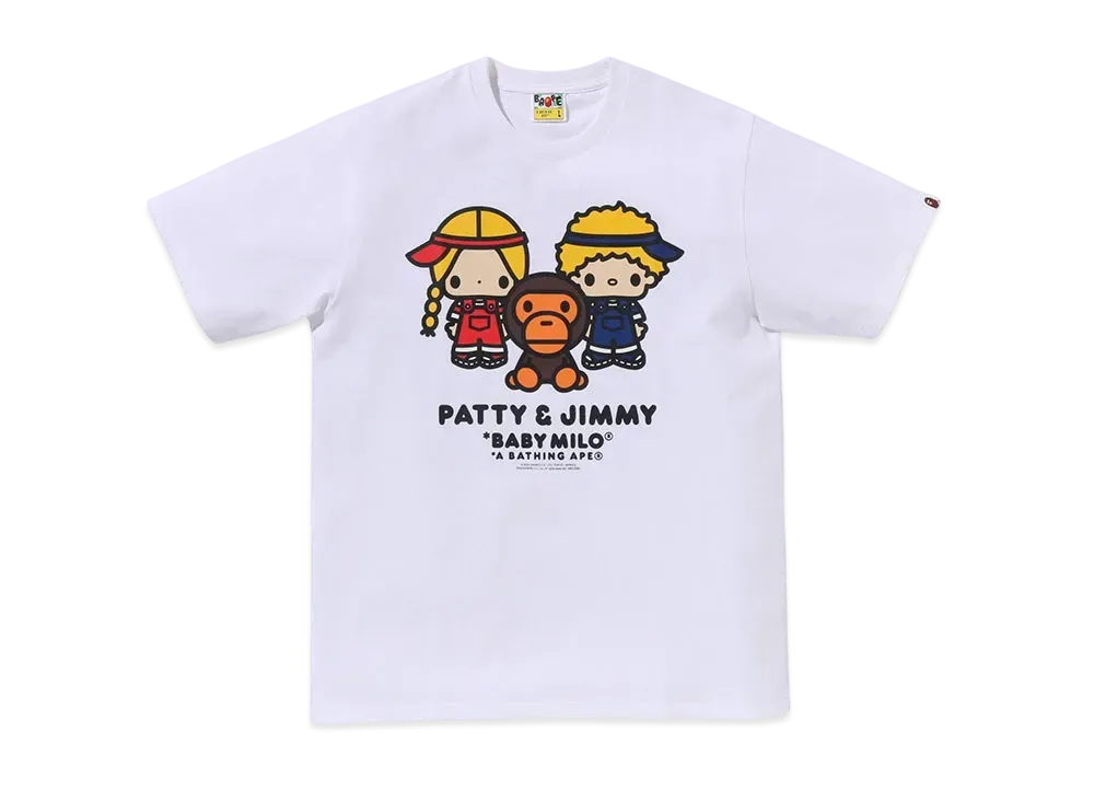 A BATHING APE Baby Milo x Patty&Jimmy Tee "White"
