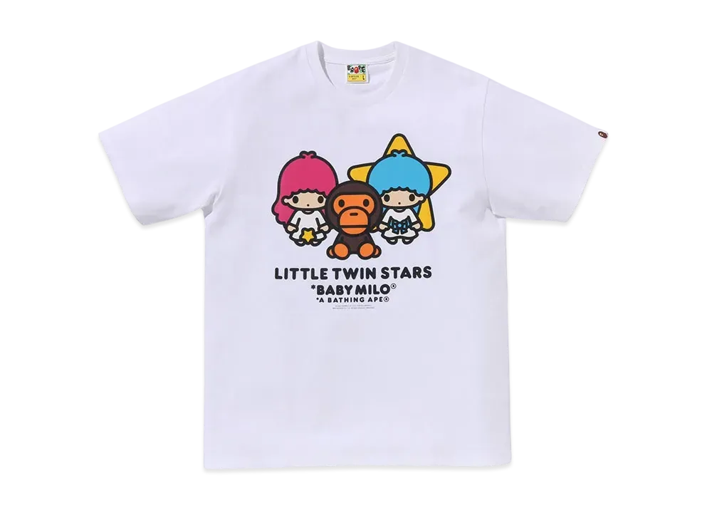 A BATHING APE Baby Milo x Little Twin Stars Tee "White"