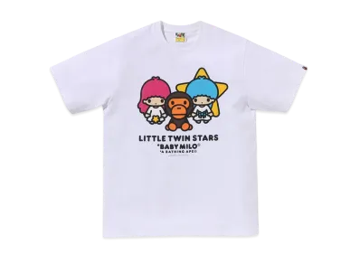 A BATHING APE Baby Milo x Little Twin Stars Tee "White"