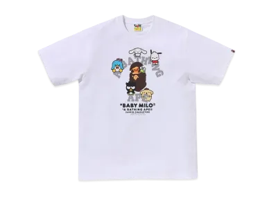 A BATHING APE Baby Milo x Sanrio Characters Tee #1 "White"