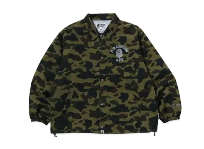 A BATHING APE Gore-Tex Wind Stopper 1St Camo Relaxed Coach Jacket "Green"