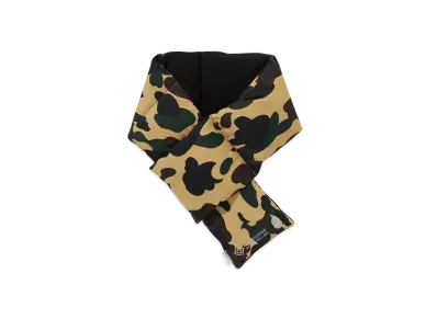 A BATHING APE Gore-Tex Wind Stopper 1St Camo Pocket Fleece Scarf "Yellow"