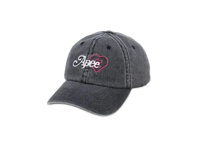 A BATHING APE Washed Denim Cap "Black"