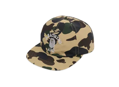 A BATHING APE Gore-Tex Wind Stopper 1St Camo Panel Cap "Yellow"