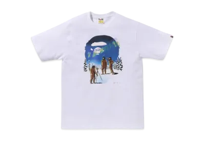 A BATHING APE Aurora Ape Head Tee "White"