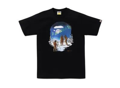 A BATHING APE Aurora Ape Head Tee "Black"