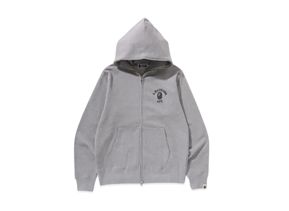 A BATHING APE Over Print Full Zip Hoodie "Gray"