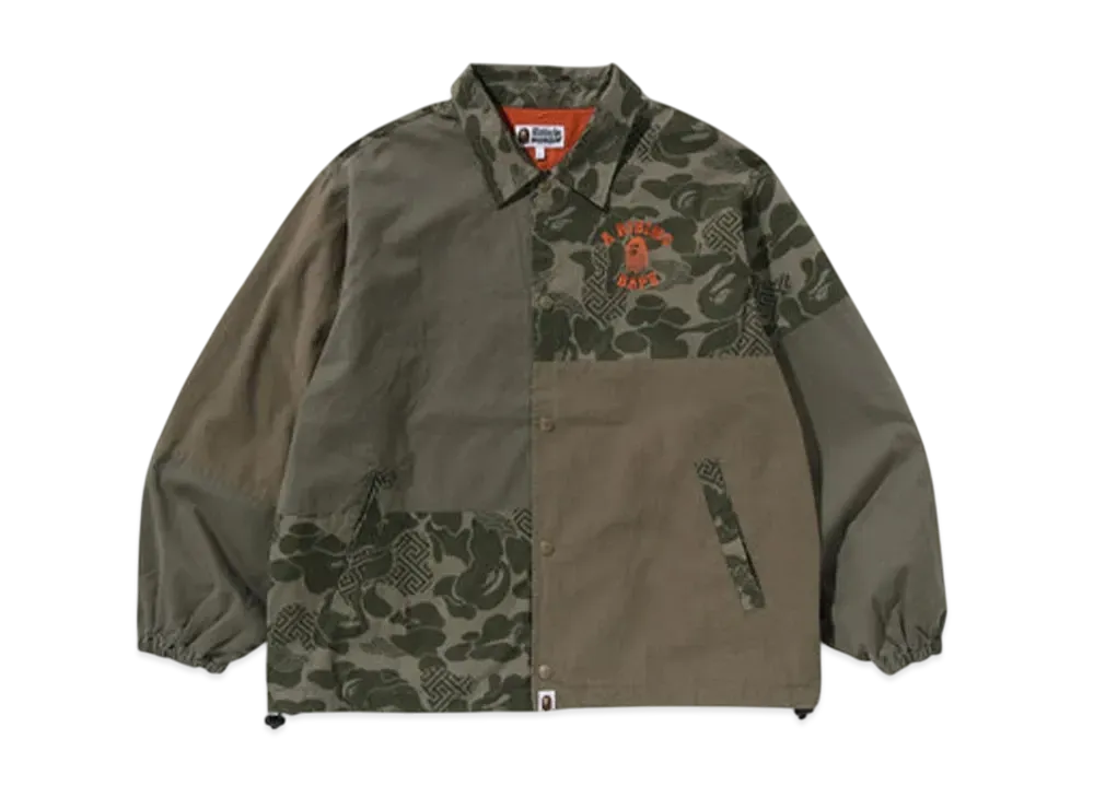 A BATHING APE Asia Camo Coach Jacket "Olive Drab"