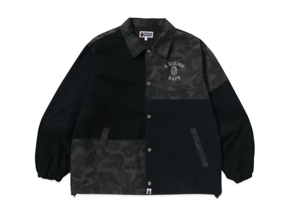 A BATHING APE Asia Camo Coach Jacket "Black"