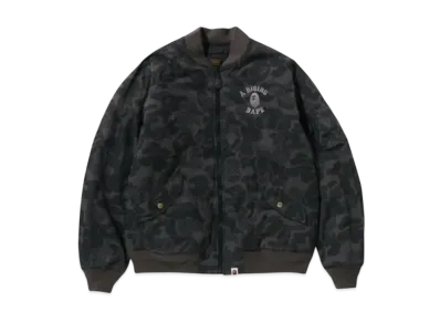 A BATHING APE Asia Camo Bomber Jacket "Black"