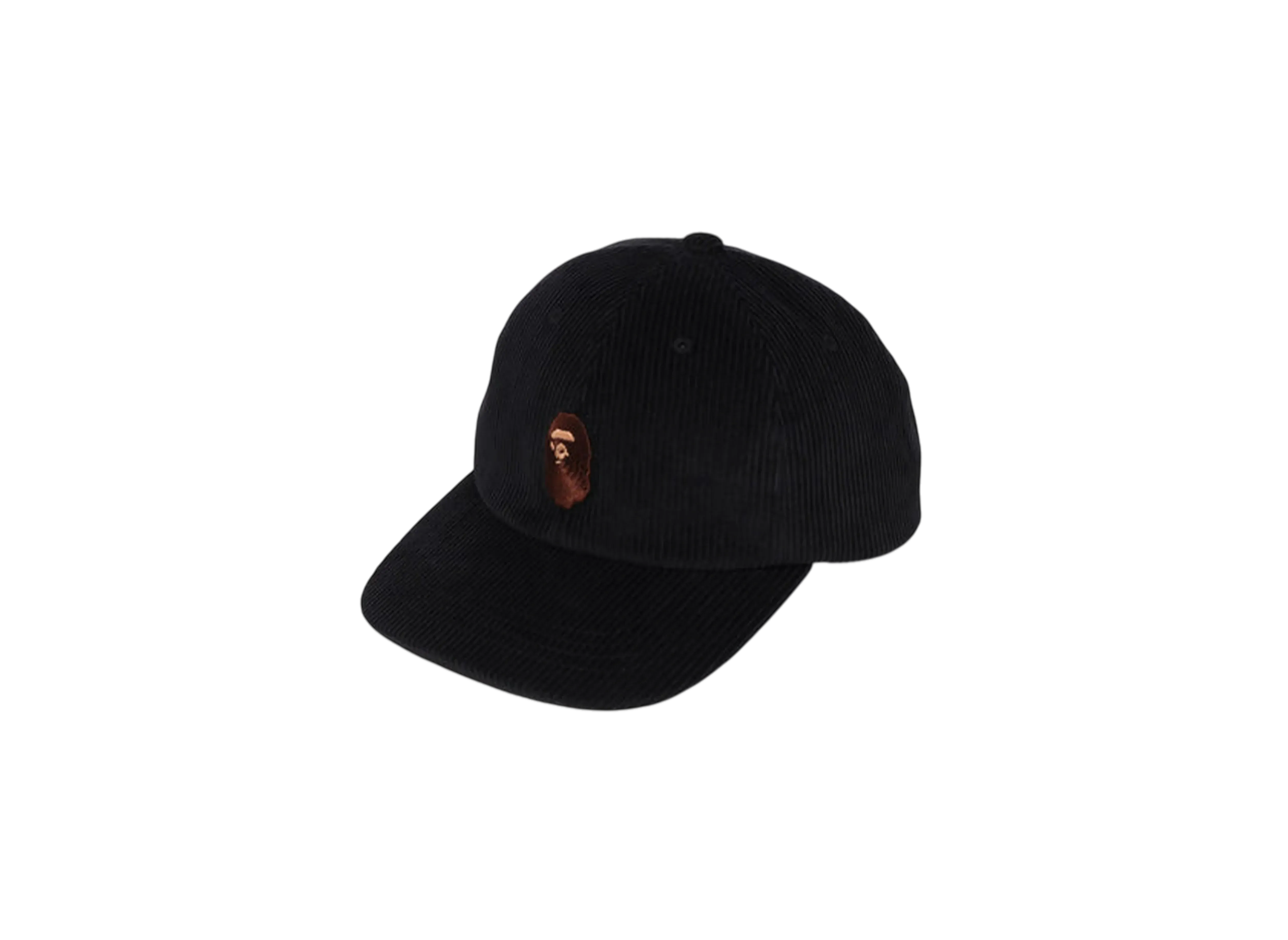 A BATHING APE Ape Head Corduroy Cap "Black"