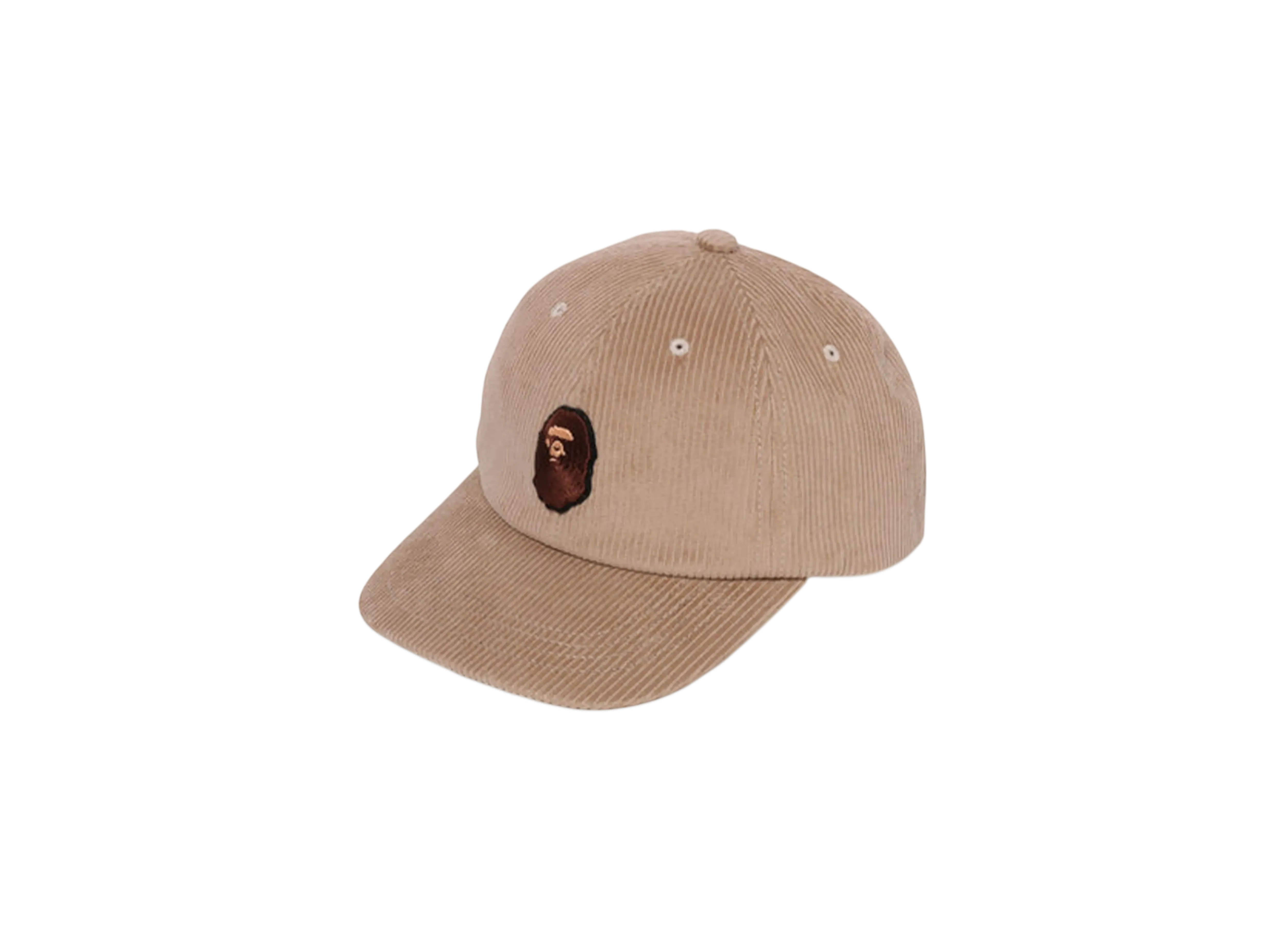 A BATHING APE Ape Head Corduroy Cap "Beige"