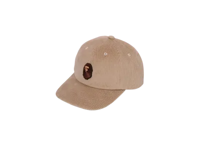 A BATHING APE Ape Head Corduroy Cap "Beige"