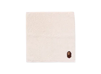 A BATHING APE Ape Head Hand Towel "Ivory"