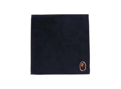 A BATHING APE Ape Head Hand Towel "Navy"