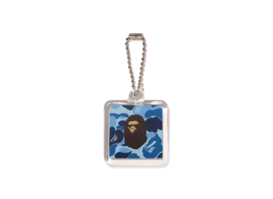 A BATHING APE Abc Camo Keychain "Blue"