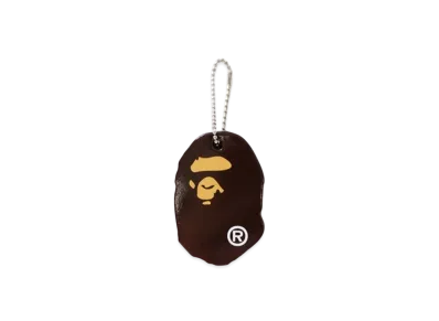 A BATHING APE Ape Head Keychain "Brown"