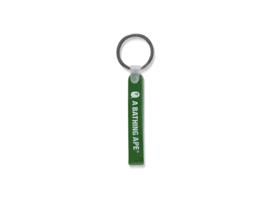 A BATHING APE Bape Rubber Loop Keychain "Olive Drab"