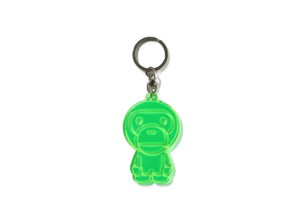 A BATHING APE Baby Milo Reflective Keychain 