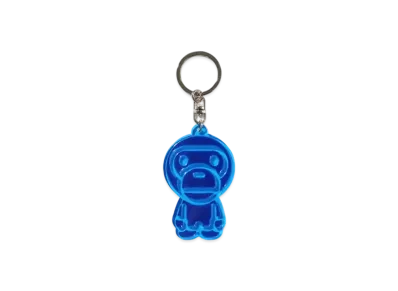 A BATHING APE Baby Milo Reflective Keychain "Blue"