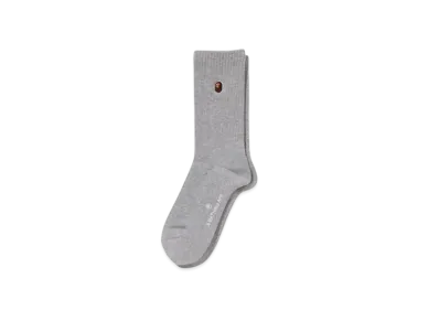A BATHING APE One Point Socks "Gray"