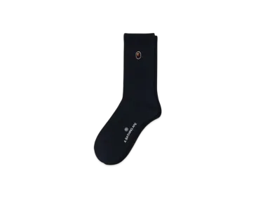 A BATHING APE One Point Socks "Navy"