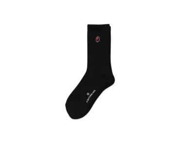 A BATHING APE One Point Socks "Black"