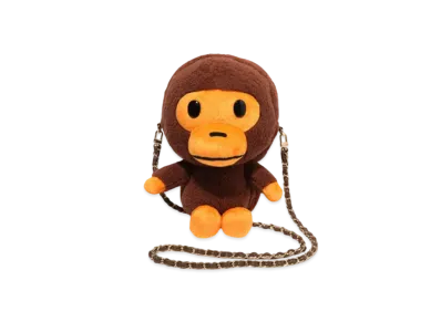 A BATHING APE Baby Milo Chain Bag "Brown"