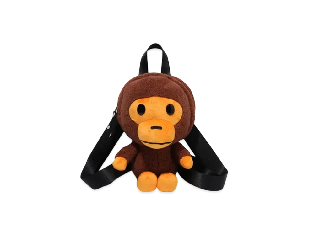 A BATHING APE Baby Milo Plush Doll Day Pack "Brown"