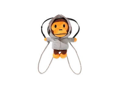 A BATHING APE Baby Milo Plush Doll Backpack "Brown"