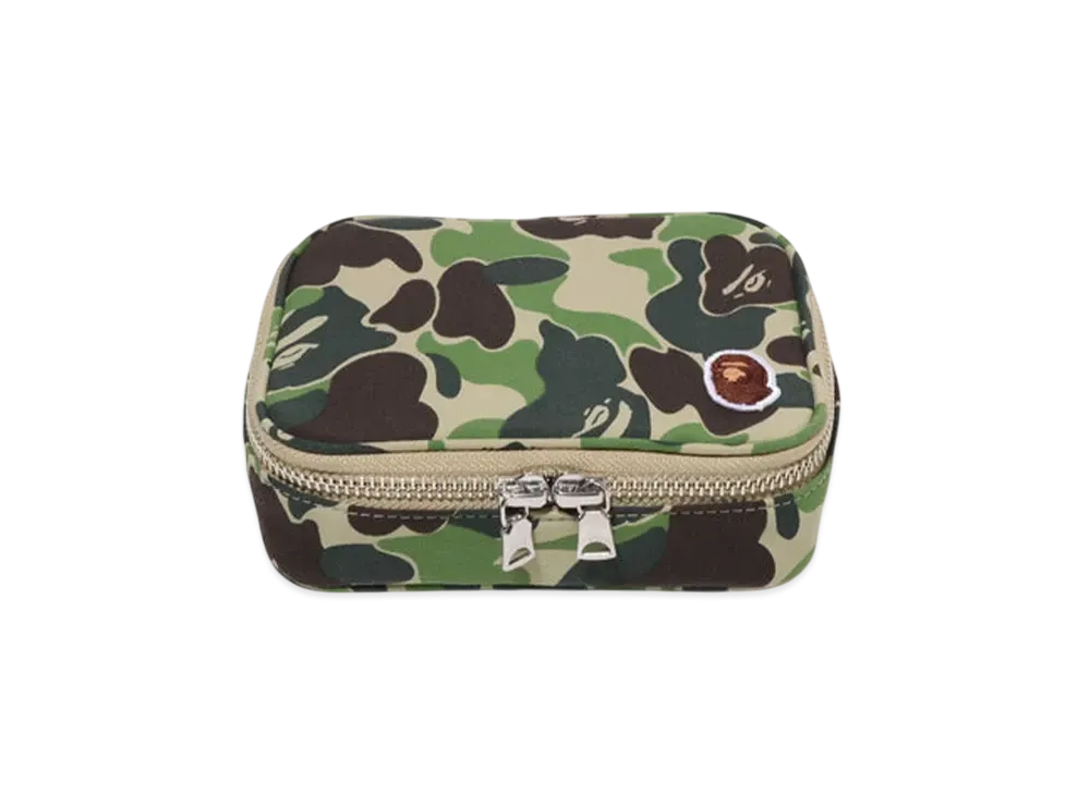 A BATHING APE Abc Camo Amenity Pouch "Green"