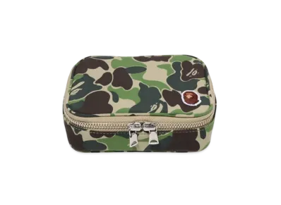 A BATHING APE Abc Camo Amenity Pouch "Green"