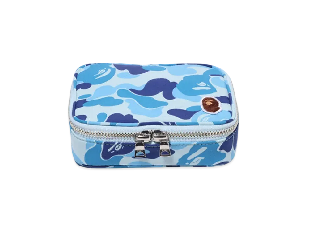 A BATHING APE Abc Camo Amenity Pouch "Blue"