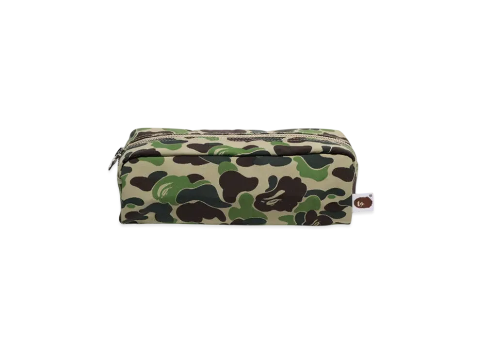 A BATHING APE Abc Camo Flight Pouch "Green"