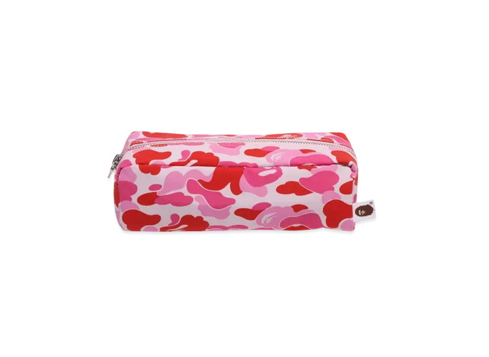 A BATHING APE Abc Camo Flight Pouch "Pink"