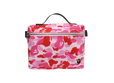 A BATHING APE Abc Camo Music Pouch "Pink"