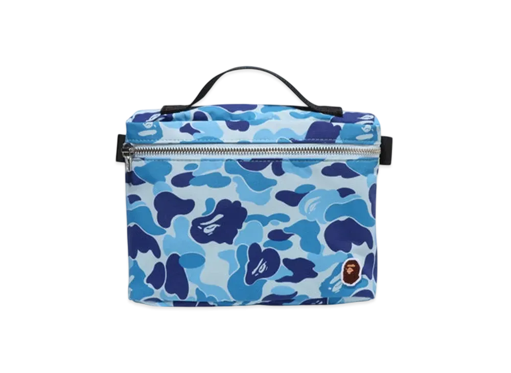 A BATHING APE Abc Camo Music Pouch "Blue"