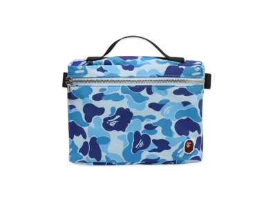 A BATHING APE Abc Camo Music Pouch "Blue"