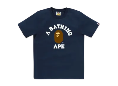 A BATHING APE College Tee "Navy"