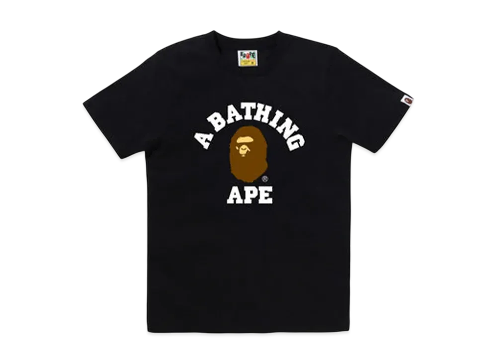 A BATHING APE College Tee "Black"