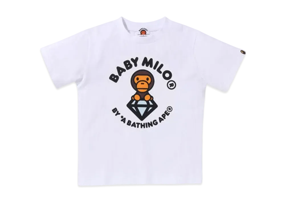A BATHING APE Milo Diamond Tee "White"