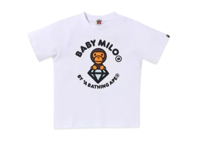 A BATHING APE Milo Diamond Tee "White"