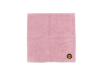 A BATHING APE Baby Milo Hand Towel "Pink"