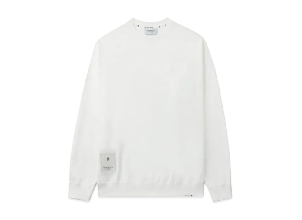 A BATHING APE Bape Black Embroidery Sweatshirt "Ivory"